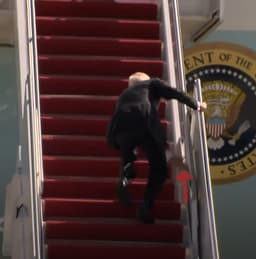 Will Biden trip on a staircase again this week?