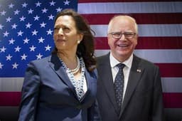 Harris-Walz Democratic ticket on election day?