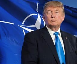 Will Trump say "NATO" 5+ times during his meeting with the NATO Secretary General?