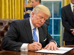 Will Trump say "Thank You" 10+ times during signing time?