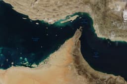 Avg. # of ships transiting Strait of Hormuz end of May?