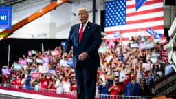 Will Trump say "NYPD" during New York rally on October 27?