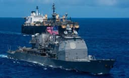 US escorts commercial ship through Hormuz by April 30?