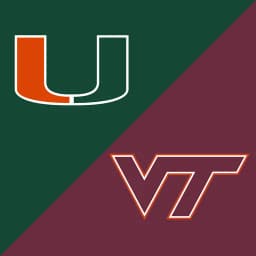 Will Miami beat Virginia Tech by 18 or more points?
