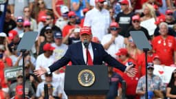 Will Trump say "fascist" during Georgia rally on October 28?