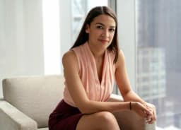 AOC spotted in another private jet in April?