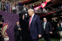 Will Trump attend a sporting event by Sunday?