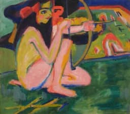 Will Lot 13 Ernst Ludwig Kirchner’s “Fränzi mit Pfeilbogen” sell for 3m or more?