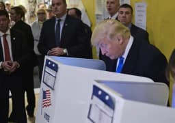 Trump eligible to vote in the election?
