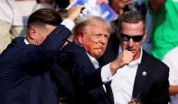 Trump's ear bandaged during RNC convention?