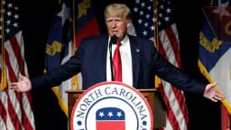 Will Donald Trump say "Trump Reciprocal Trade Act" during his North Carolina speech?