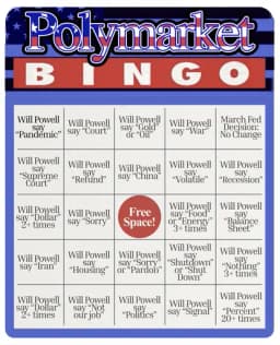 Powell Bingo: March